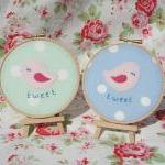 Tweet Tweet Hand Appliqué..